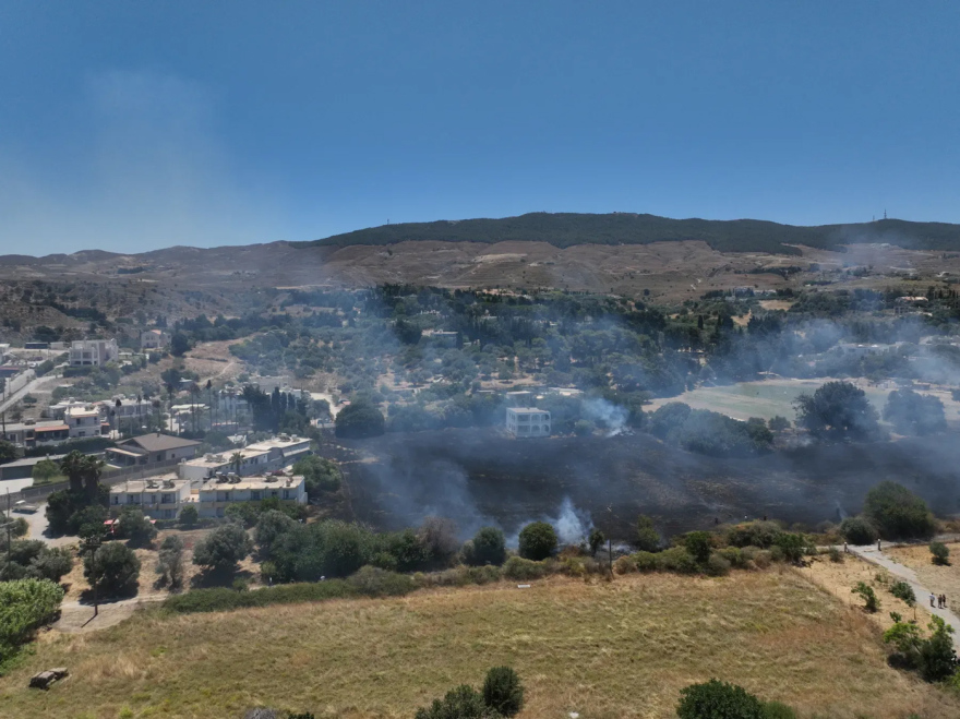 Υπό έλεγχο η φωτιά σε χαμηλή βλάστηση στην Κω
