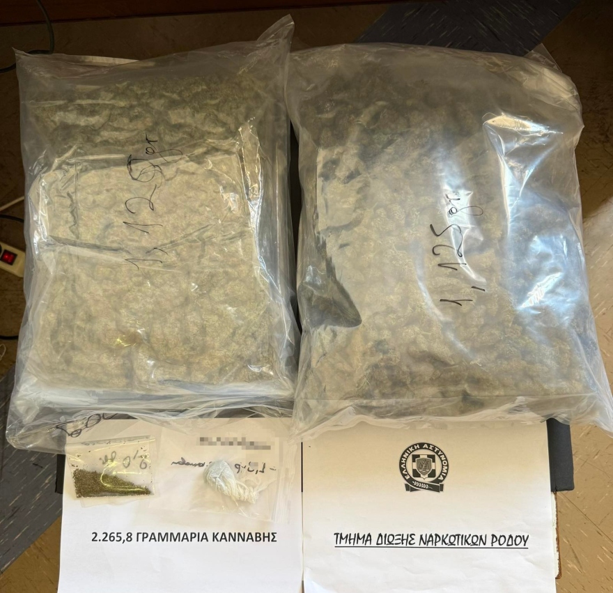 Συλλήψεις για ναρκωτικά στη Ρόδο 2 Ρόδος: Δύο συλλήψεις για διακίνηση ναρκωτικών, κατασχέθηκαν πάνω από δύο κιλά κάνναβης