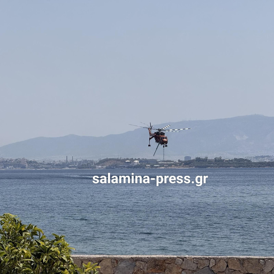 Οριοθετήθηκε η φωτιά στα Σελίνια Σαλαμίνας