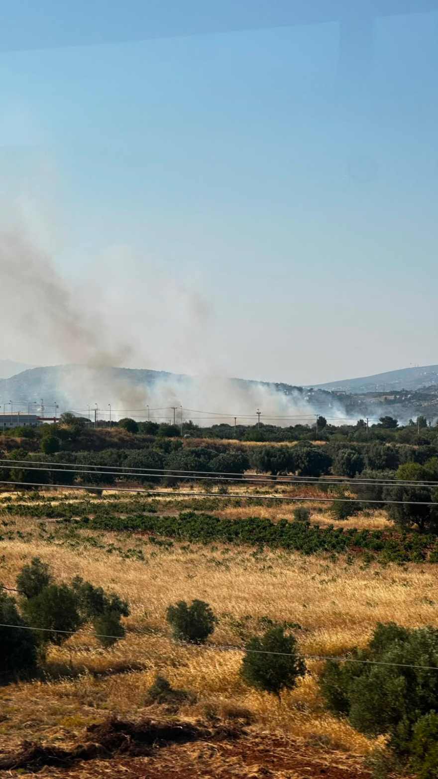 Φωτιά στο Πάτημα Κορωπίου: 112 για ετοιμότητα, 78 πυροσβέστες και πέντε εναέρια στη μάχη της κατάσβεσης, βίντεο