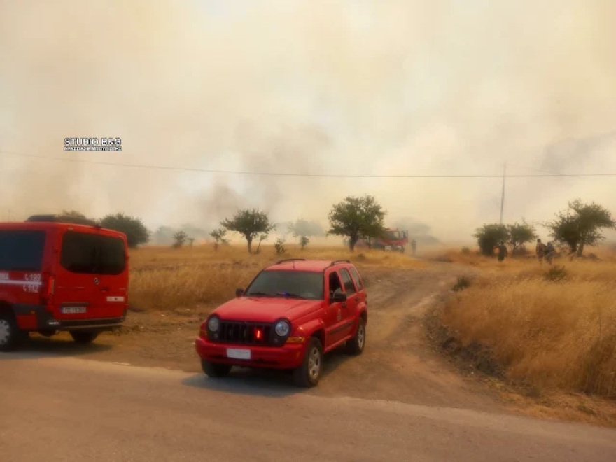 Φωτιά τώρα στην Επίδαυρο, καιεί ξερά χόρτα κοντά στο χωριό Αδάμι - Επιχειρούν 60 πυροσβέστες, σηκώθηκαν δύο αεροσκάφη και δύο ελικόπτερα