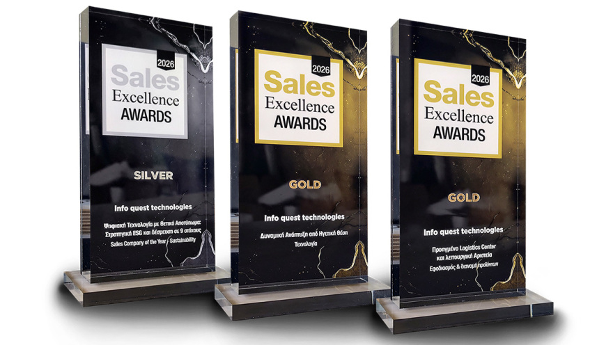 Σημαντικές διακρίσεις για την Info Quest Technologies στα Sales Excellence Awards 2026