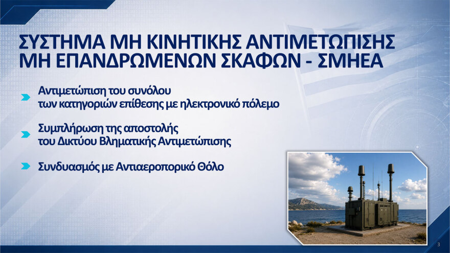 Αυτά είναι τα 10 προγράμματα του νέου εξοπλιστικού: Ολιστικό σύστημα διοίκησης και ελέγχου η «Ασπίδα του Αχιλλέα», λέει ο Δένδιας