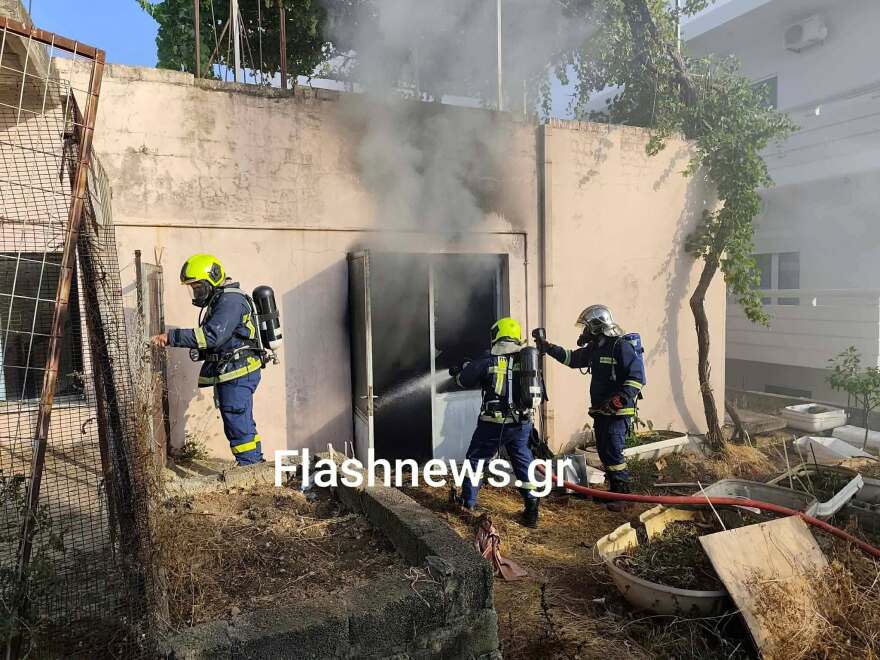 Έκρηξη σε εργαστήριο επισκευής σκαφών στα Χανιά, ένας τραυματίας