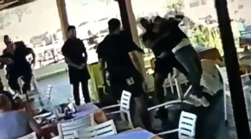 Βίντεο: Μέλος της μαφίας των Χανίων ξυλοκοπεί άγρια άνδρα μέσα σε εστιατόριο μπροστά σε πελάτες που παρακολουθούν τρομοκρατημένοι 