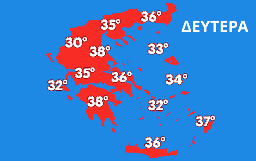 Έρχεται νέο κύμα ζέστης με 39άρια, σκόνη και ισχυρά μελτέμια, η πρόγνωση του καιρού για τις τελευταίες μέρες του Ιουλίου
