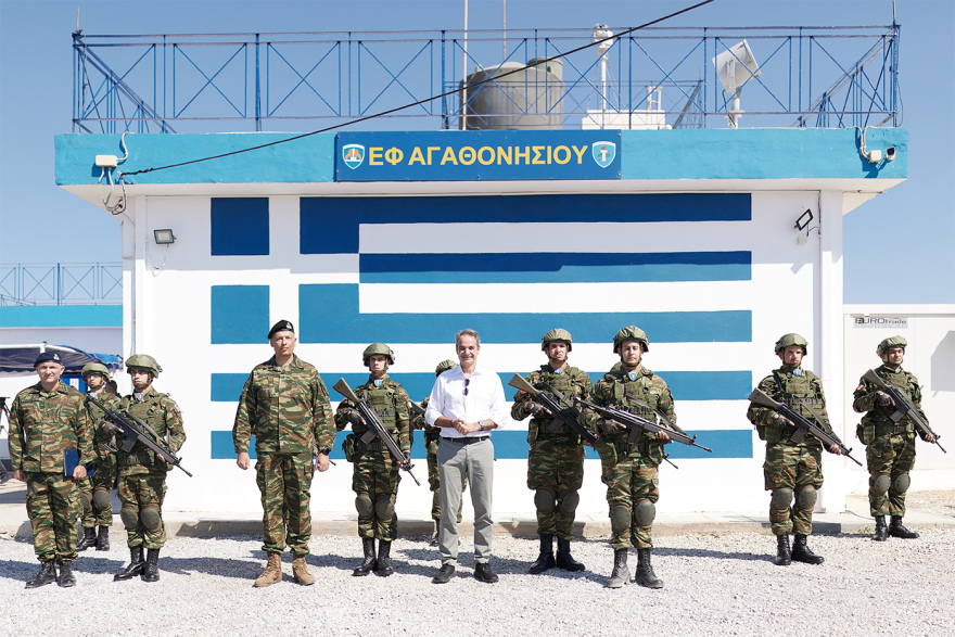 Μητσοτάκης από Αγαθονήσι: Να αισθάνονται ασφαλείς οι νησιώτες, θα εμποδίσουμε τους άθλιους διακινητές να εκμεταλλεύονται απελπισμένους
