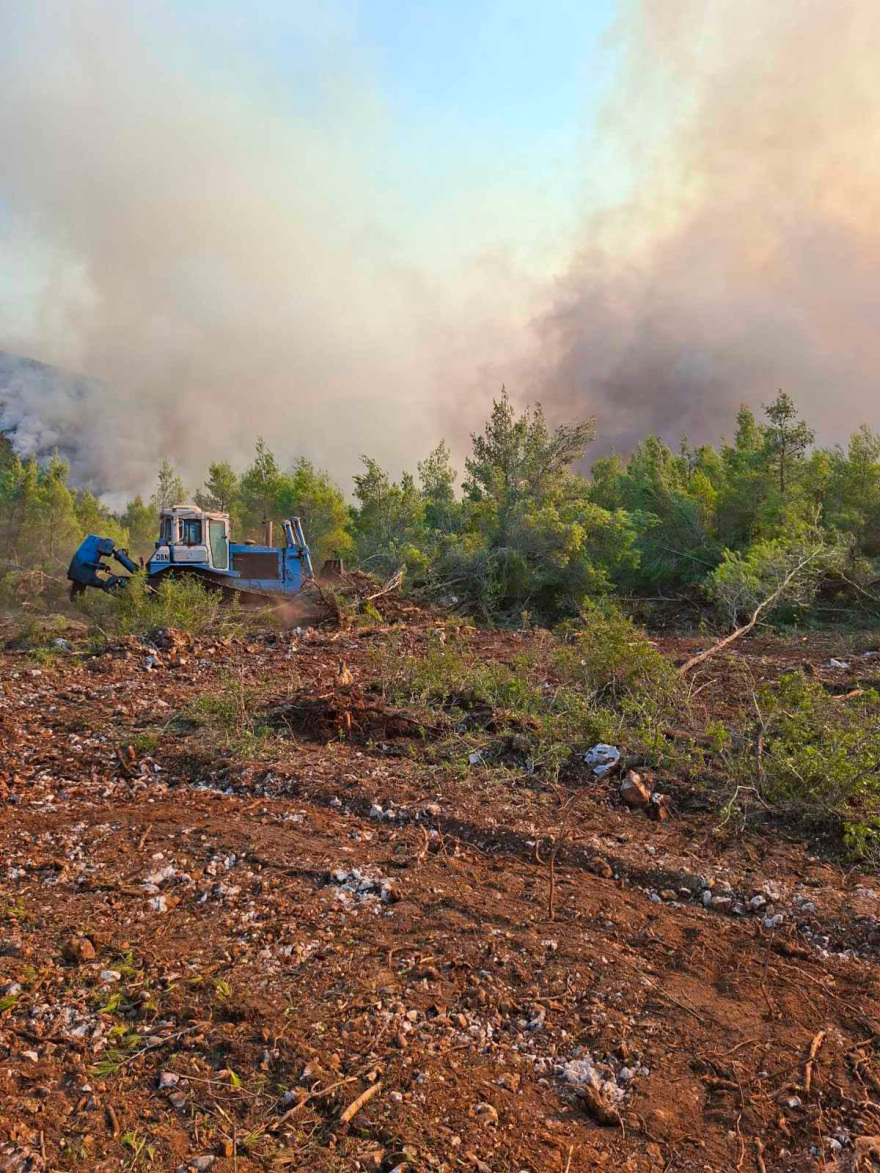 Καρέ καρέ η επιχείρηση δημιουργίας αντιπυρικών ζωνών σε Κρύο Πηγάδι και Βίλια, δείτε βίντεο και φωτογραφίες 
