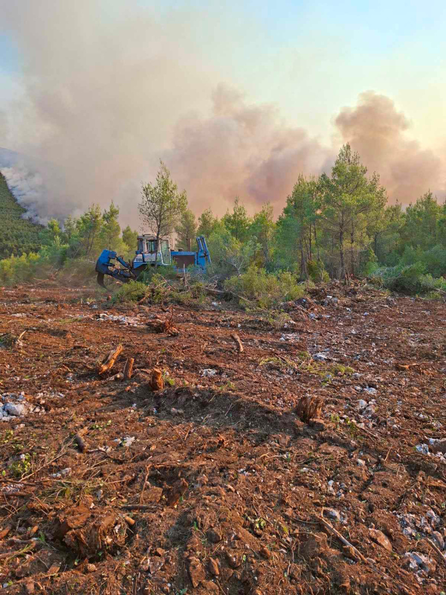 Καρέ καρέ η επιχείρηση δημιουργίας αντιπυρικών ζωνών σε Κρύο Πηγάδι και Βίλια, δείτε βίντεο και φωτογραφίες 
