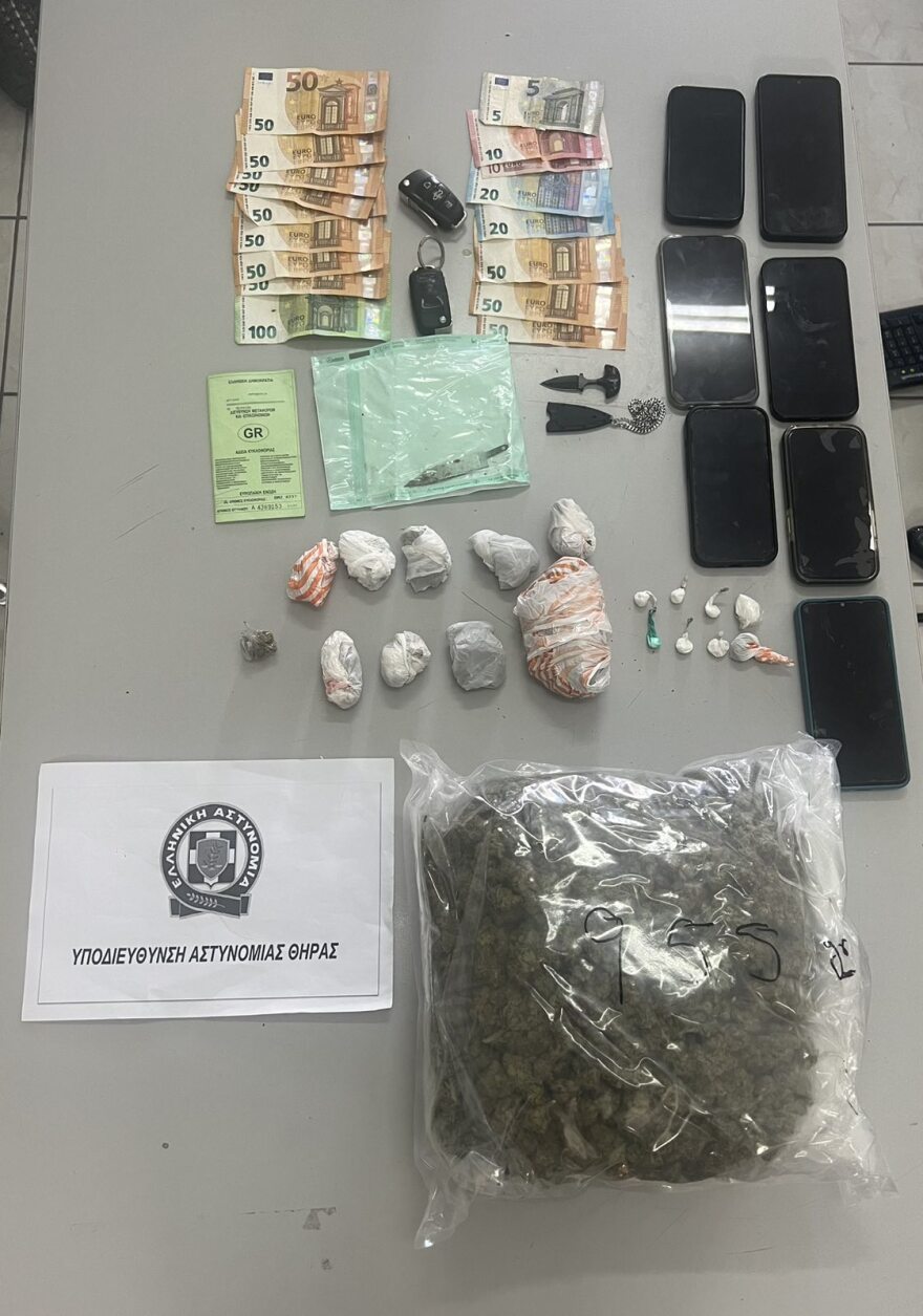 Συμπλοκή αποκάλυψε κύκλωμα διακίνησης ναρκωτικών στη Σαντορίνη: Πέντε συλλήψεις και κατάσχεση κοκαϊνης και κάνναβης