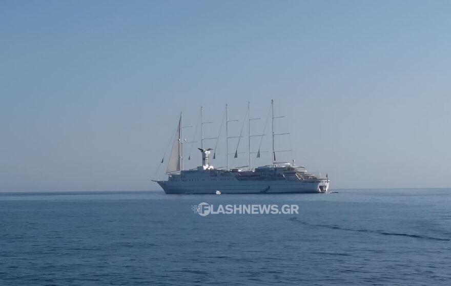 Στα Χανιά το μεγαλύτερο ιστιοφόρο κρουαζιερόπλοιο του κόσμου, δείτε φωτογραφίες