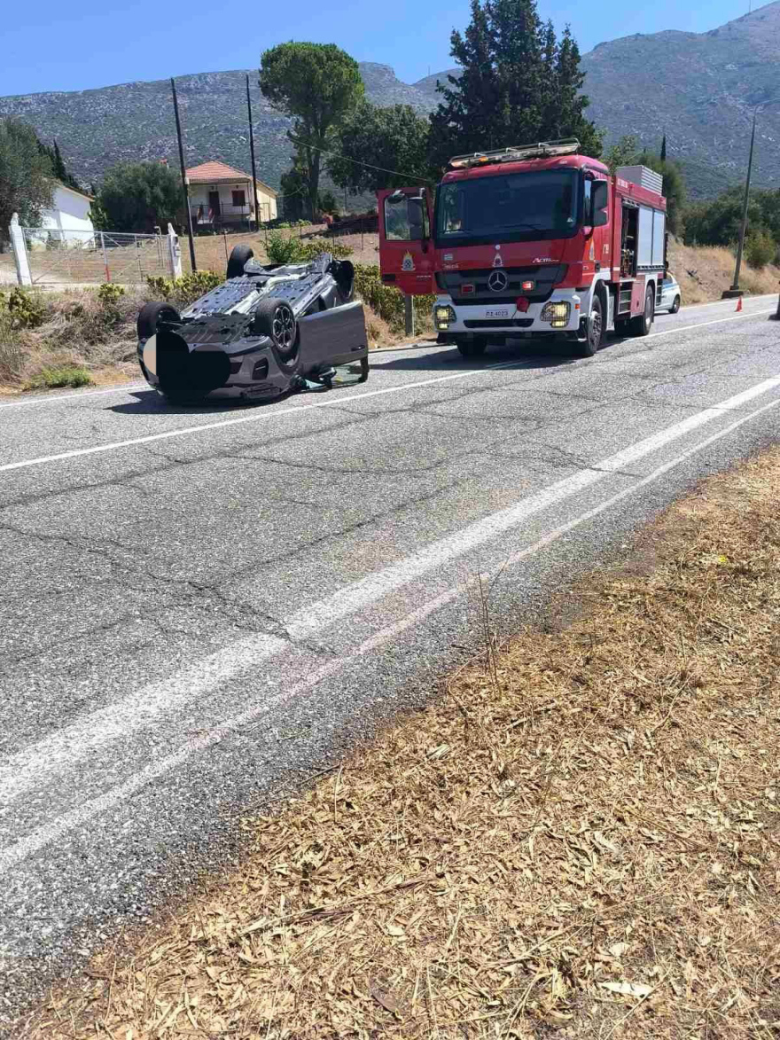 Τροχαίο με δύο τραυματίες στη Γαυρολίμνη, αυτοκίνητο ντελαπάρισε στην Εθνική Οδό Αντιρρίου – Ιωαννίνων