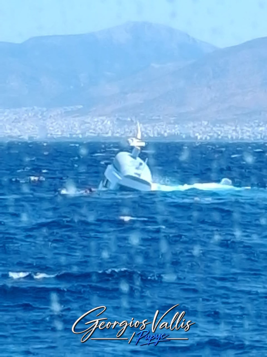 Βυθίστηκε ιστιοφόρο ανοιχτά των Φλεβών, διασώθηκαν οι 10 επιβαίνοντες, δείτε φωτογραφίες