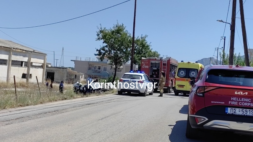 Σοβαρό τροχαίο με τέσσερις τραυματίες στην Κορίνθου - Εξαμιλίων