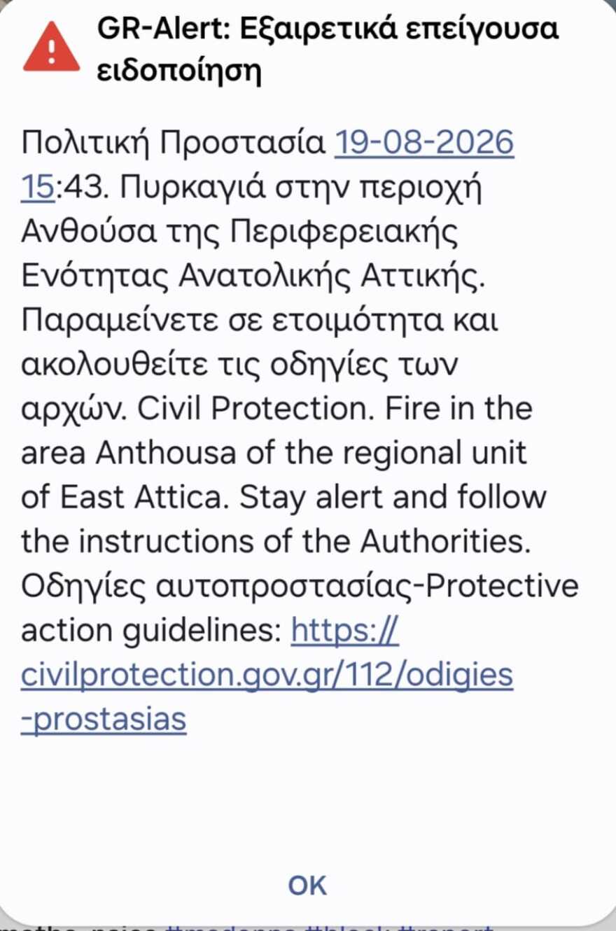 Οριοθετήθηκε άμεσα η φωτιά στον Γέρακα- Είχε σταλεί και μήνυμα 112 2 Οριοθετήθηκε η φωτιά στον Γέρακα