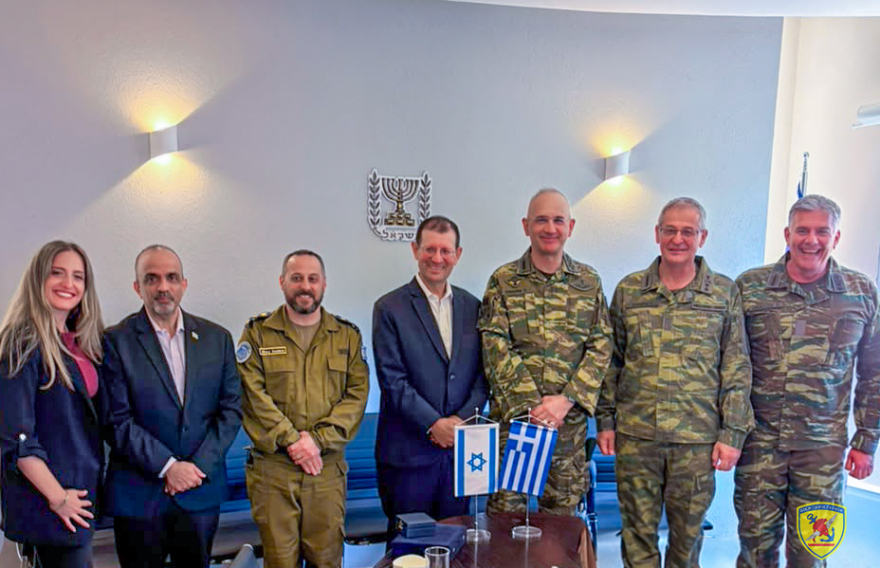 Στο Ισραήλ ο αρχηγός ΓΕΕΘΑ Δημήτρης Χούπης, συναντήθηκε με τον αρχηγό των IDF