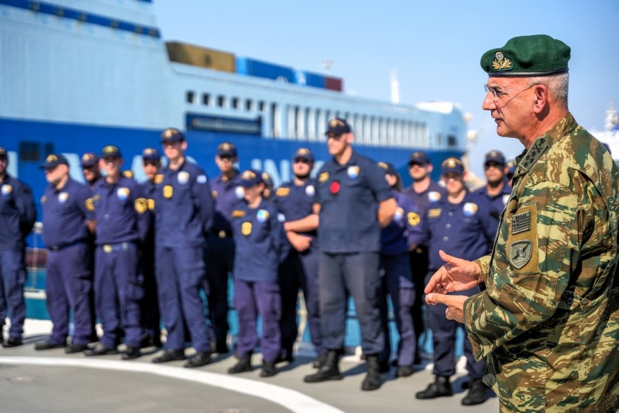Στην Κύπρο ο Αρχηγός ΓΕΕΘΑ: Επισκέφθηκε τη Φρεγάτα «Νικηφόρος Φωκάς» και τα μαχητικά F-16 που σταθμεύουν στο νησί