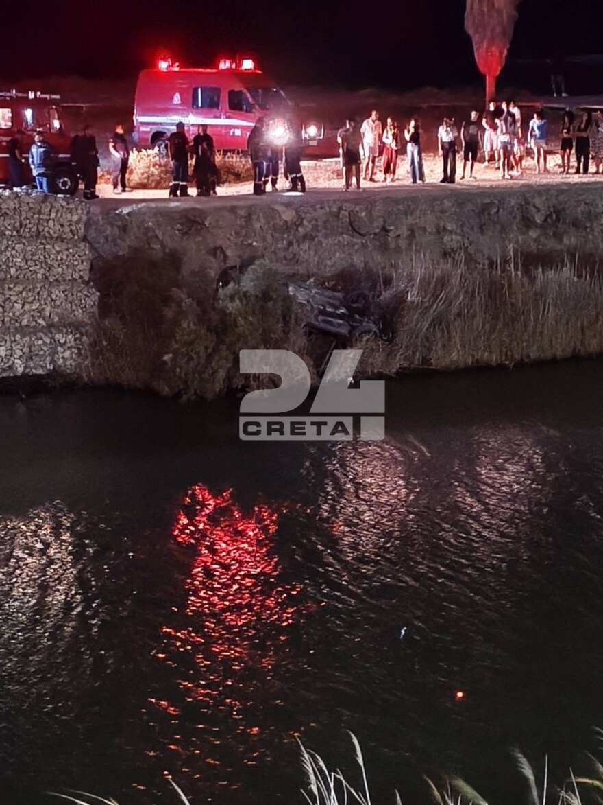 Επιχείρηση για την ανάσυρση αυτοκινήτου από ποτάμι στο Ηράκλειο: Δεν υπάρχουν εγκλωβισμένοι
