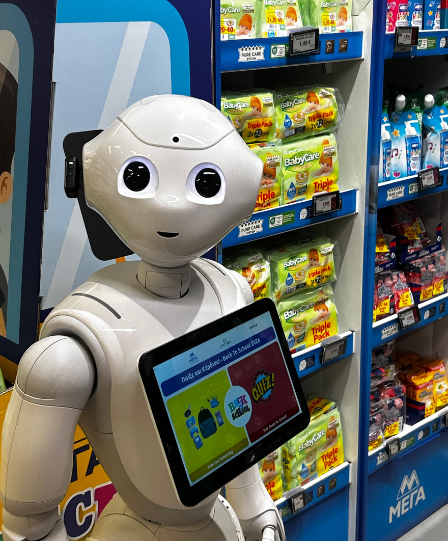Το Pepper της ORTEM HELLAS υποδέχθηκε μικρούς και μεγάλους στο GRAND ΜΑΣΟΥΤΗΣ Καλαμαριάς, σε μια πρωτότυπη προωθητική ενέργεια της ΜΕΓΑ!
