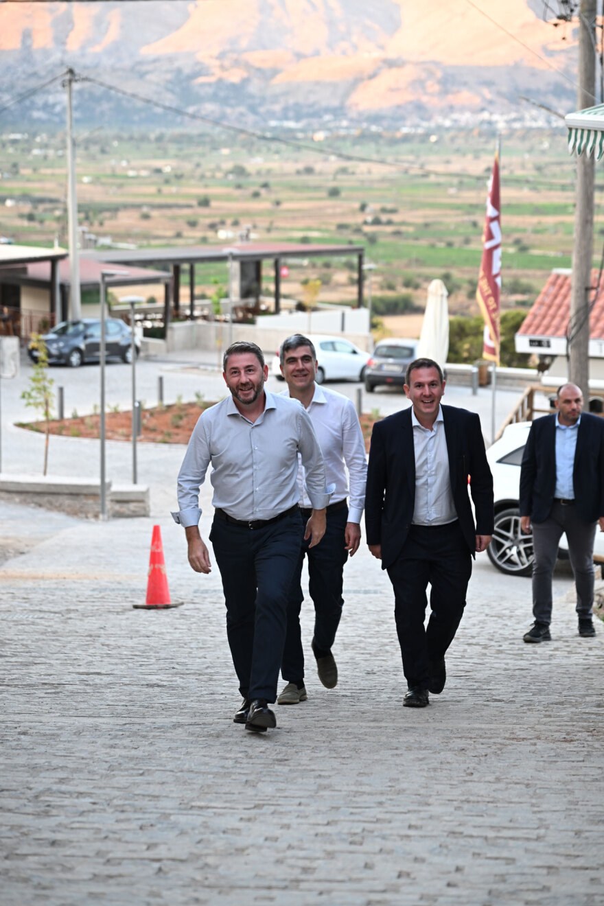 Δείπνο Ανδρουλάκη σε βουλευτές και στελέχη του ΠΑΣΟΚ σε ταβέρνα στο Ψυχρό Λασιθίου, δείτε φωτογραφίες και βίντεο