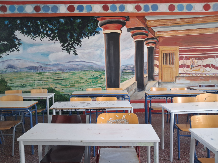 Μια καθηγήτρια είδε έναν άσχημο τοίχο και άλλαξε όλο το σχολείο: Η απίστευτη μεταμόρφωση του 39ου Γυμνασίου Αθηνών στην Κυψέλη