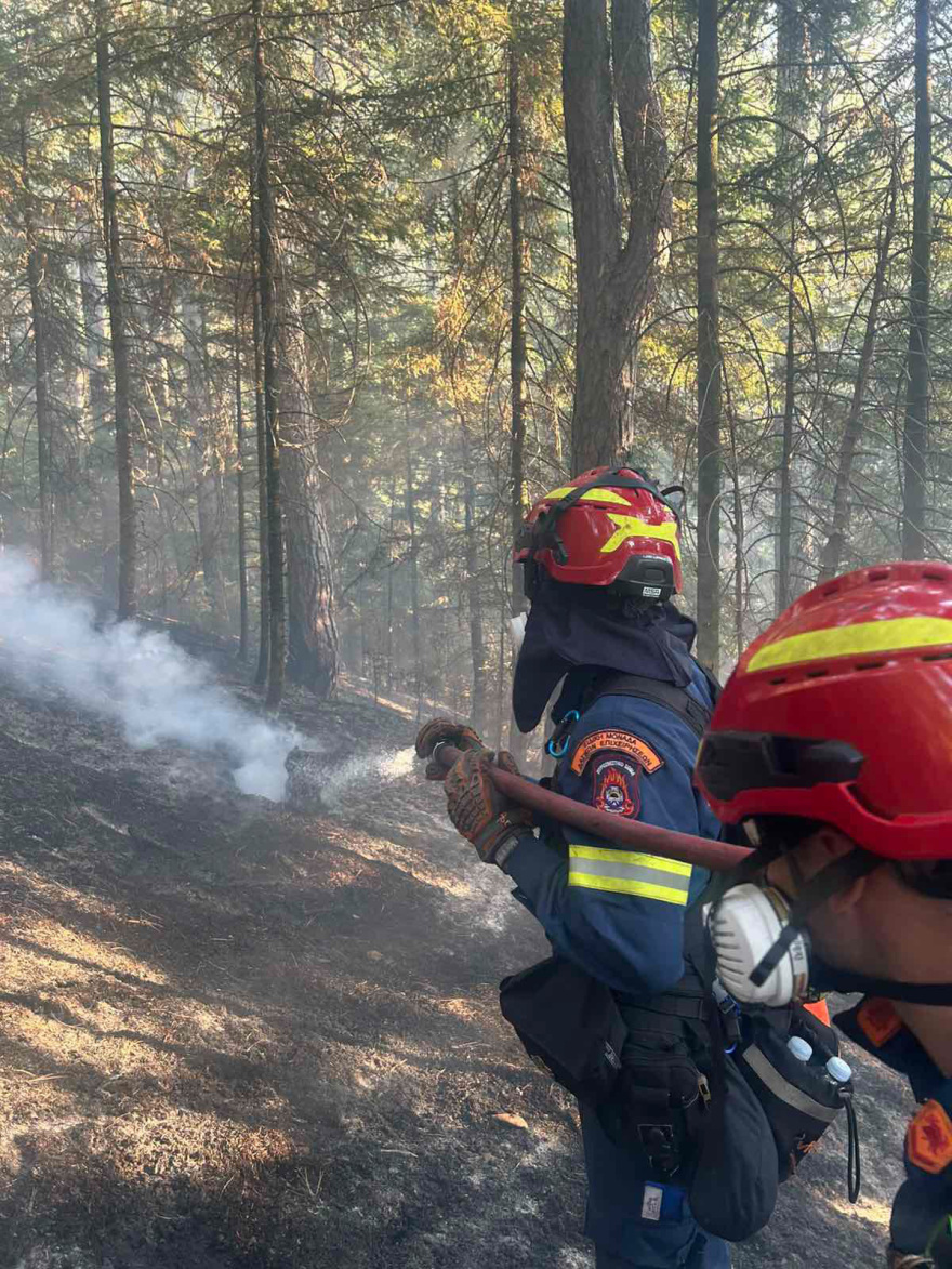 Η μάχη των δασοκομάντος με τις φλόγες στην Κόνιτσα, καλύτερη η εικόνα της πυρκαγιάς, δείτε βίντεο και φωτογραφίες