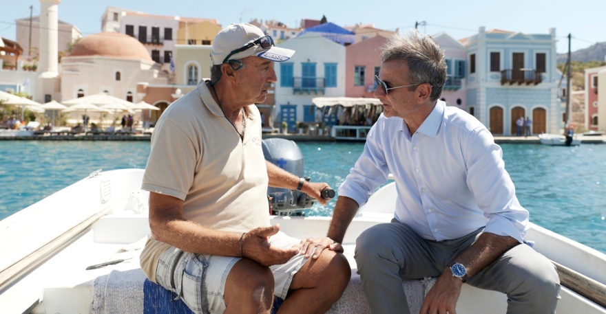 Τα μηνύματα Μητσοτάκη από το Καστελόριζο: Τα έργα υποδομών και τα κίνητρα για εγκατάσταση