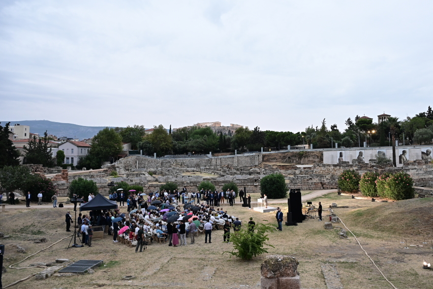 Ο Μητσοτάκης στον Κεραμεικό για τα εγκαίνια των έργων αναβάθμισης των υποδομών στον αρχαιολογικό χώρο