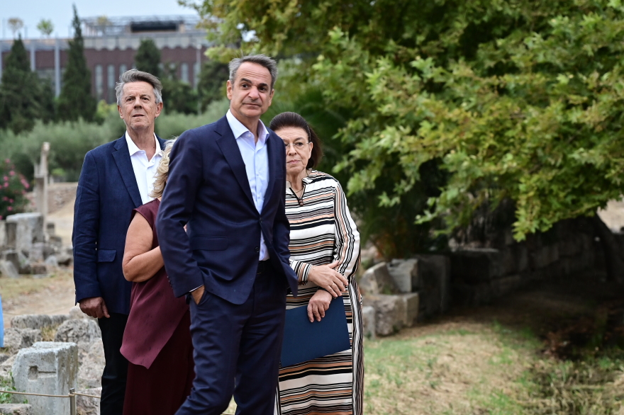 Ο Μητσοτάκης στον Κεραμεικό για τα εγκαίνια των έργων αναβάθμισης των υποδομών στον αρχαιολογικό χώρο