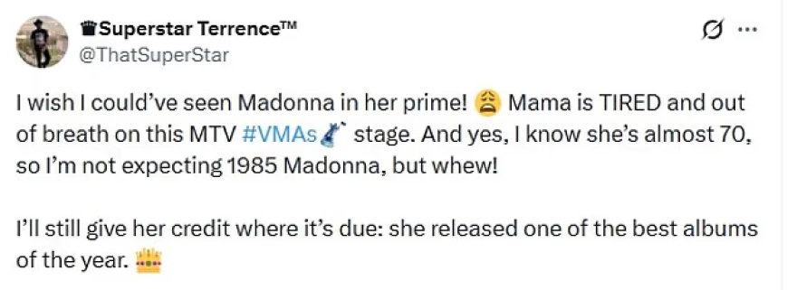 Δίχασε η Μαντόνα με την εμφάνιση της στα MTV VMA μετά από 23 χρόνια: Το αμήχανο «αστείο» και η κατακραυγή στα social media για το σόου