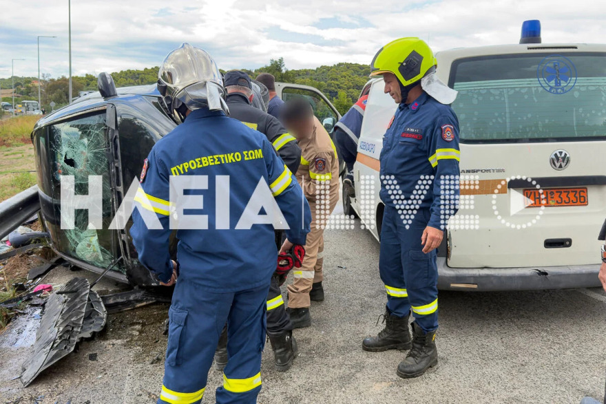 Έξι τραυματίες σε σφοδρό τροχαίο στην Ηλεία, ανάμεσά τους δύο παιδιά