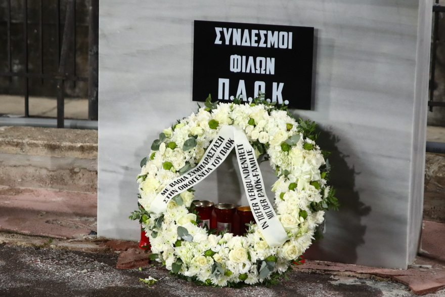 Ελλάδα - Γερμανία: Στεφάνι στη μνήμη των θυμάτων των Τεμπών κατέθεσε η ΕΠΟ