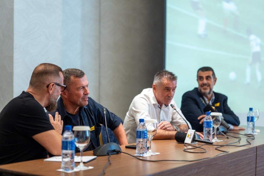 Θοδωρής Ζαγοράκης και Λόταρ Ματέους συμπαίκτες με τη φανέλα της interwetten!