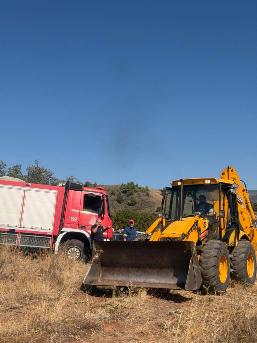 Φωτιά τώρα στη Λαμία, καίει ξερά χόρτα - Σηκώθηκαν 3 εναέρια μέσα 