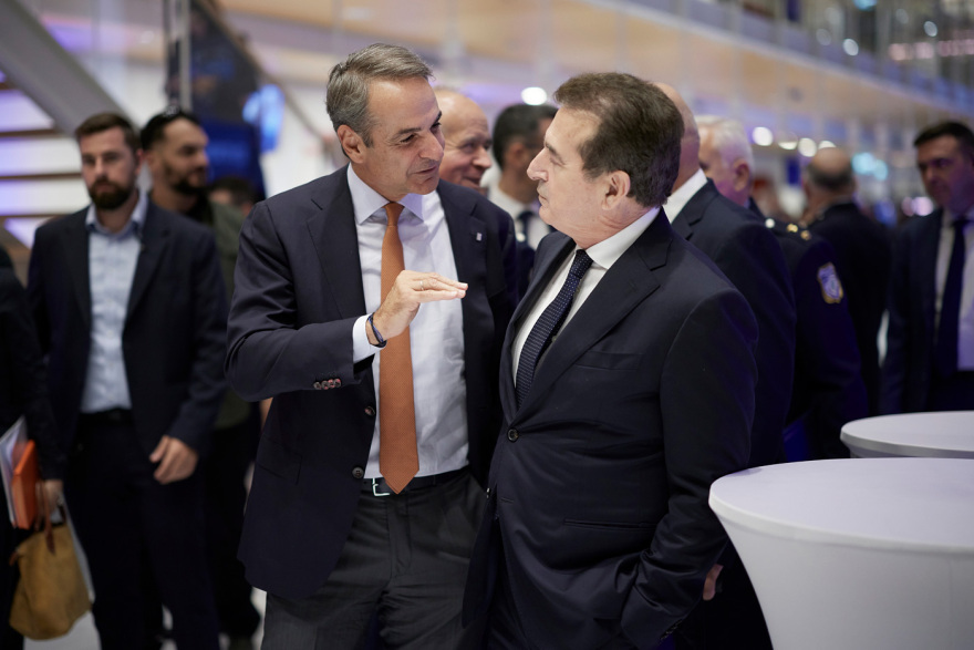 Μητσοτάκης και Χρυσοχοΐδης στην εκδήλωση για την Ημέρα της Ελληνικής Αστυνομίας