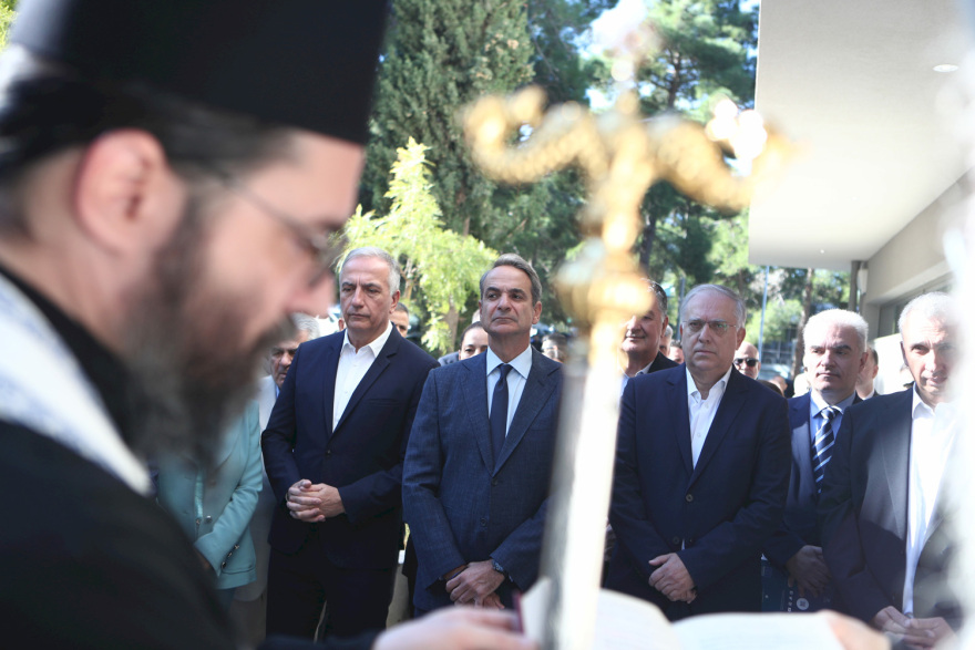 Ο Μητσοτάκης έκοψε την κορδέλα για το νέο έξυπνο κτίριο του ΕΚΕΦΕ «Δημόκριτος»