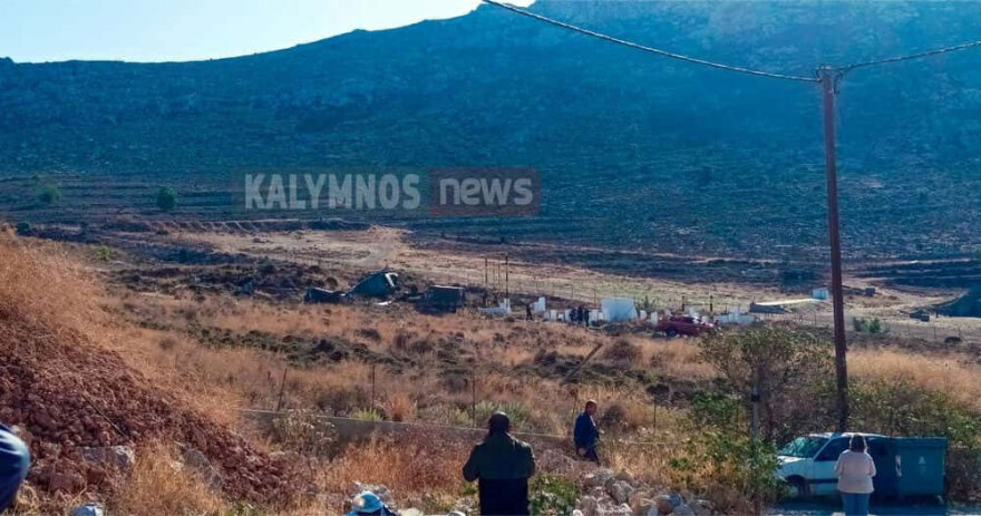 Βαριά προσγείωση στρατιωτικού ελικοπτέρου στην Κάλυμνο, σώοι οι χειριστές