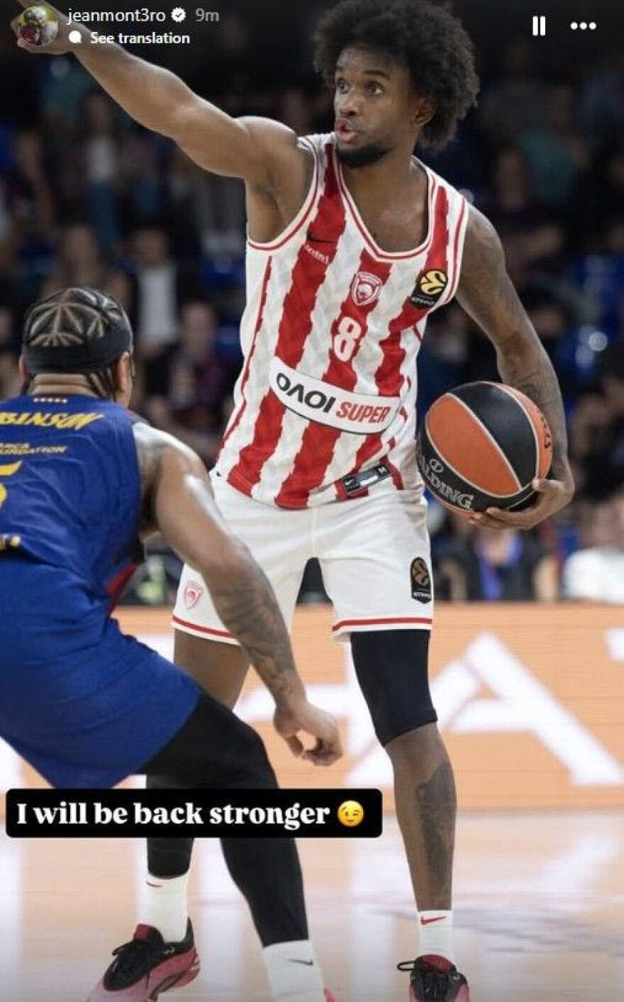 Το πρώτο μήνυμα του Μοντέρο: Θα επιστρέψω πιο δυνατός
