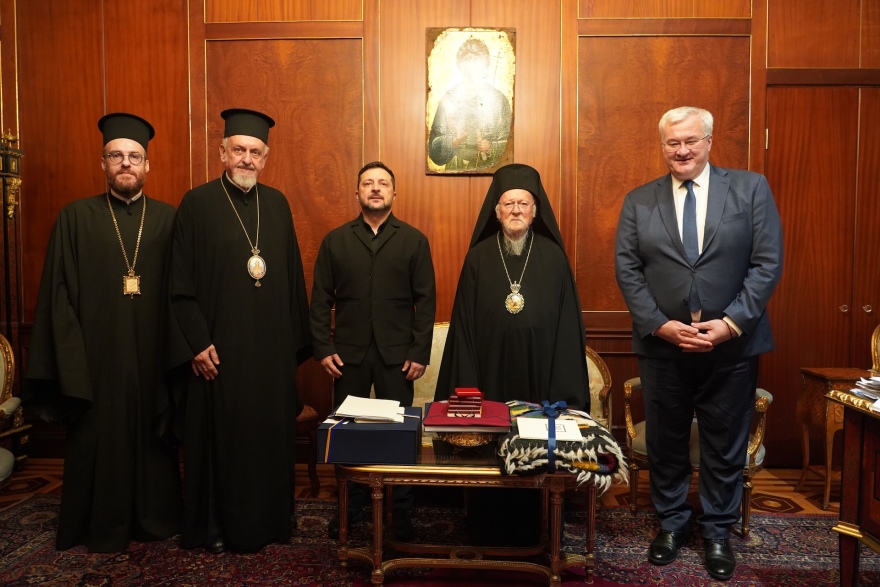 Συνάντηση Βαρθολομαίου - Ζελένσκι: Στήριξη στην Ουκρανία και έκκληση για επιστροφή των απαχθέντων παιδιών