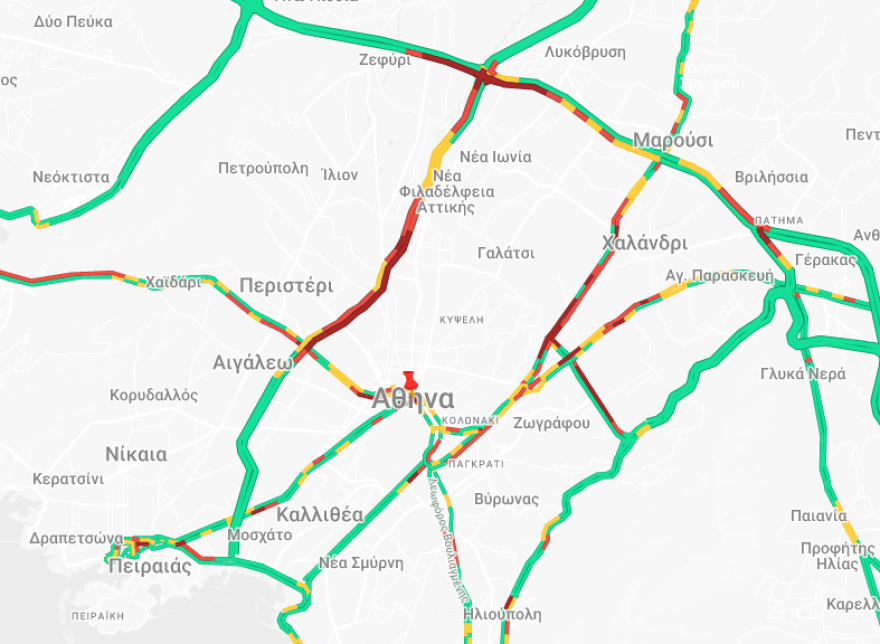 Κίνηση τώρα: Από πολύ νωρίς, μποτιλιαρισμένοι οι δρόμοι - Live εικόνα