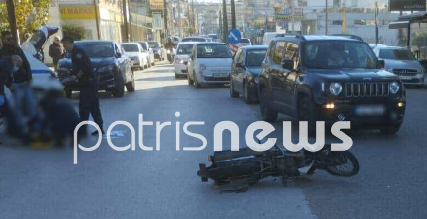 Τροχαίο με έναν τραυματία στον Πύργο - Η στιγμή της σύγκρουσης