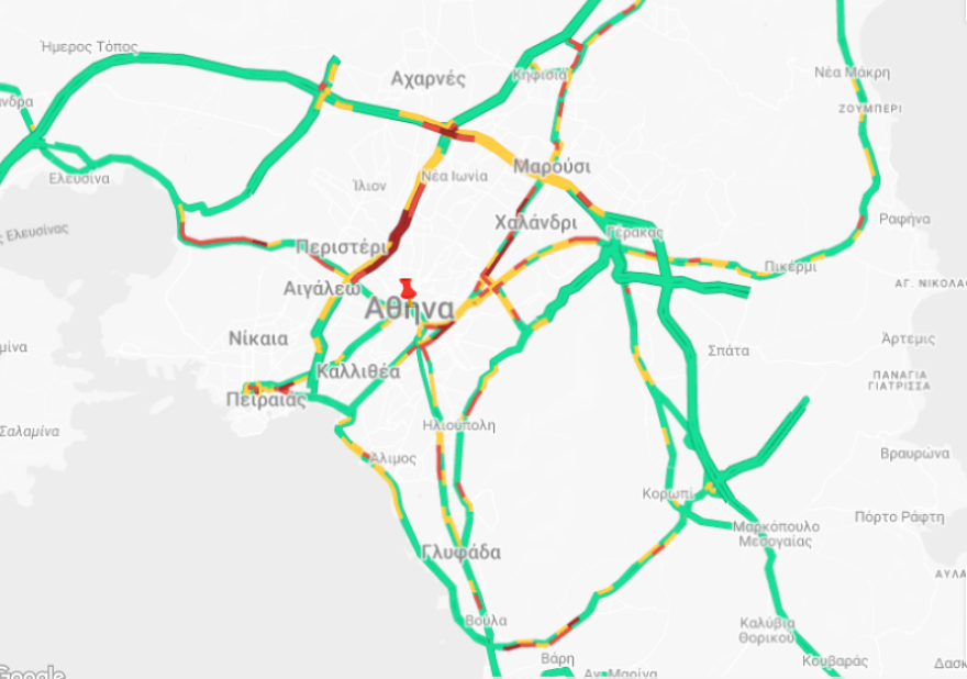 Δύο τροχαία σε Αττική Οδό και Β. Σοφίας - Πού καταγράφονται καθυστερήσεις