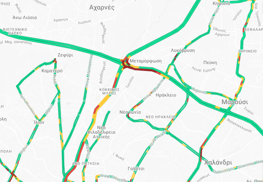 Κίνηση τώρα: Ολιγόλεπτη διακοπή κυκλοφορίας στην Αττική Οδό, λόγω τροχαίου στην έξοδο Ηρακλείου