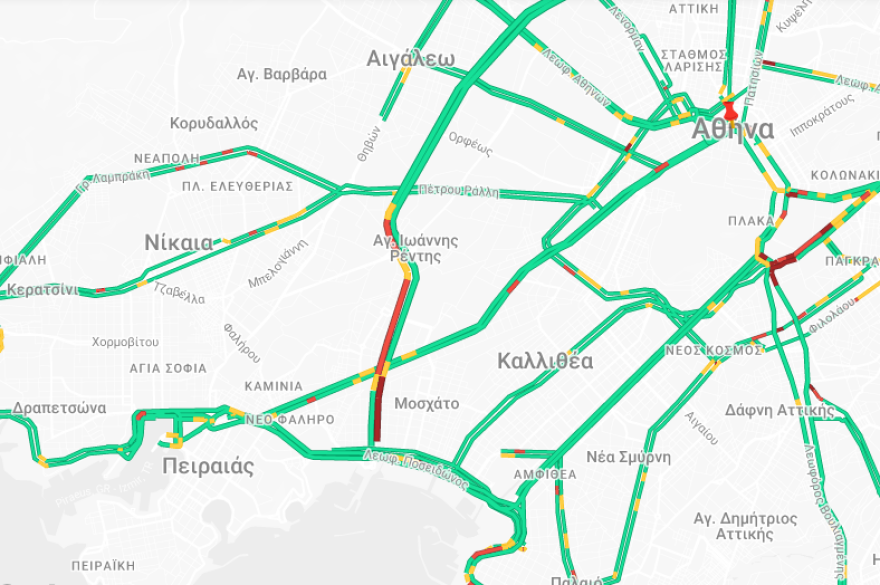 Κίνηση τώρα: Καραμπόλα 4 ΙΧ στον Κηφισό στο ύψος της Πειραιώς - Καθυστερήσεις στο ρεύμα προς Πειραιά