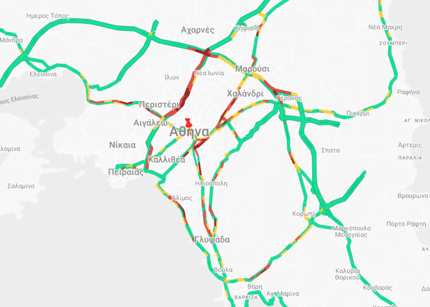 Κίνηση στους δρόμους: Μποτιλιάρισμα τώρα στον Κηφισό - Καθυστερήσεις Αττική Οδό 