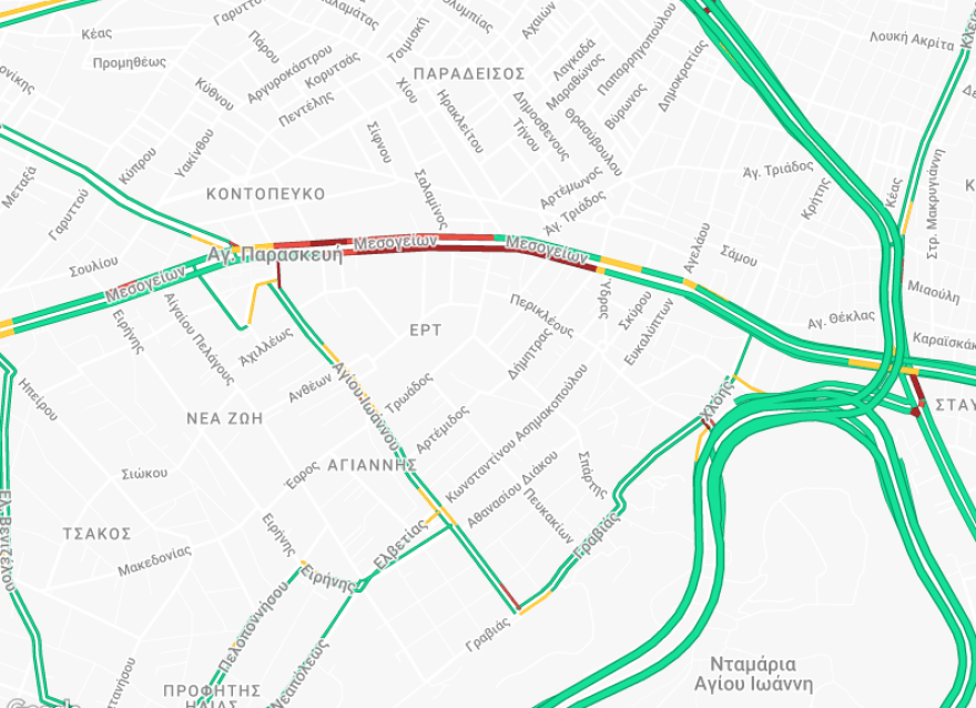 Καθυστερήσεις στη Μεσογείων: Έσπασε αγωγός της ΕΥΔΑΠ - Εικόνες και βίντεο από το σημείο