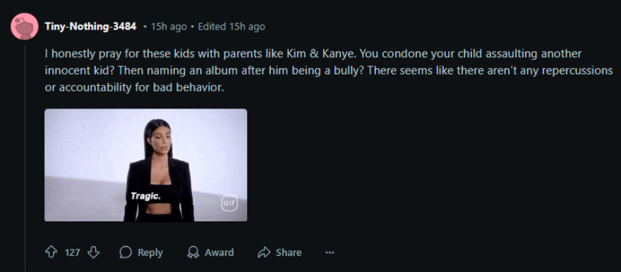 Κάνιε Γουέστ: Αντιδράσεις μετά την αποκάλυψη ότι ονόμασε το νέο του άλμπουμ «Bully» εμπνευσμένος από τον γιο του