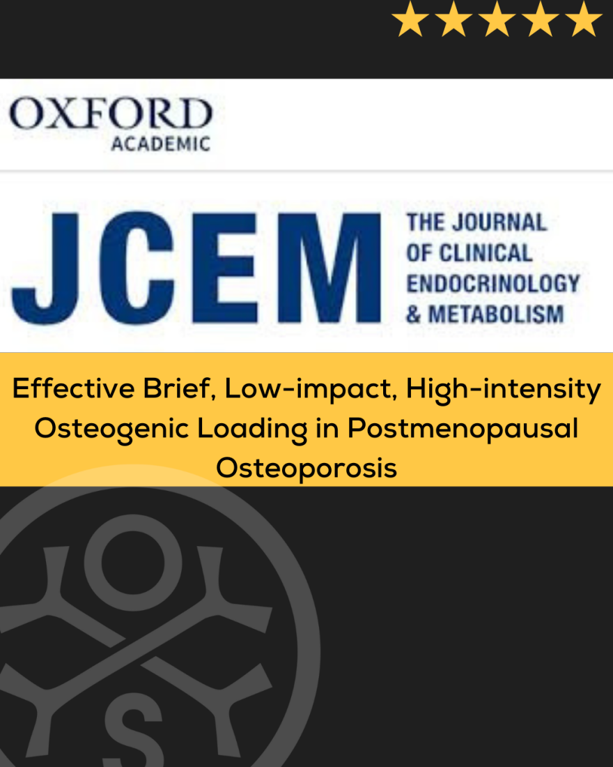 Η καινοτόμος μέθοδος της OsteoStrong® στο επιστημονικό περιοδικό JCEM