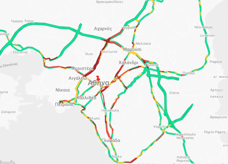 Μεγάλη ταλαιπωρία σε Κηφισό και Λεωφόρο Αθηνών - Καθυστερήσεις και στα δύο ρεύματα της Κηφισίας