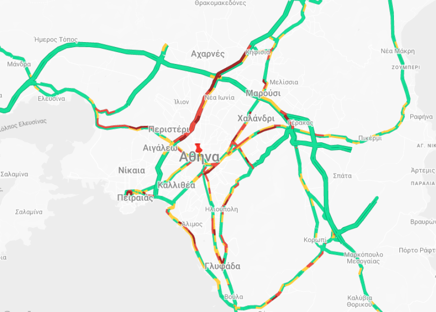 Μεγάλη ταλαιπωρία σε Κηφισό και Λεωφόρο Αθηνών - Καθυστερήσεις και στα δύο ρεύματα της Κηφισίας